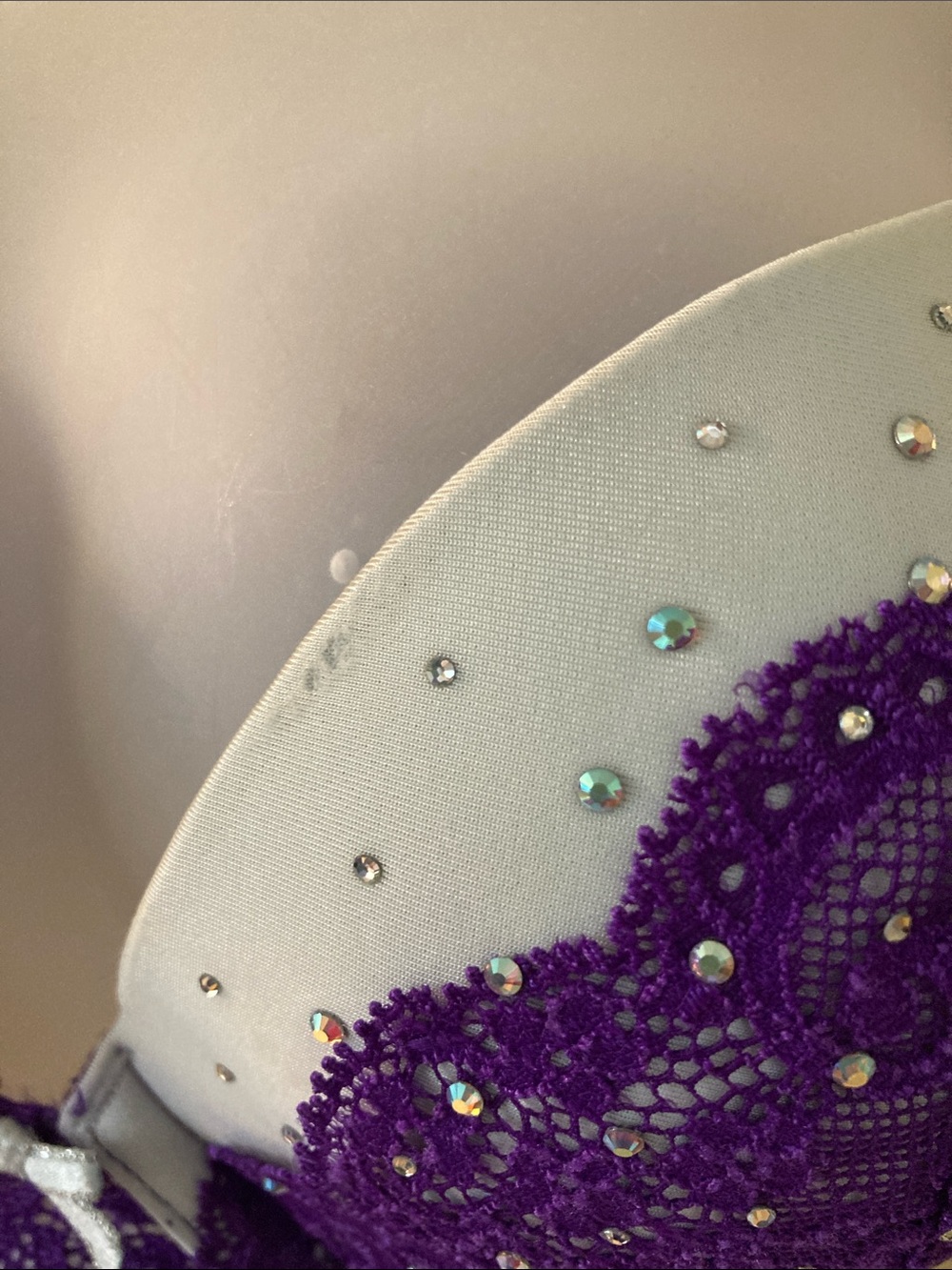 Victoria’s Secret Dream Angels Purple Push Up Jeweled Bra 36A GUC - Picture 7 of 8